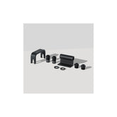 Delta Thru-Axle Hitch Pro black accessory with roof rack adapter, compatible with 12mm and 15mm bike axles, for secure mounting.