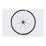 Crankbrothers Synthesis Alloy XCT 29-inch front wheel with black and grey finish, 6-bolt disc brake compatible, boost aluminum rim
