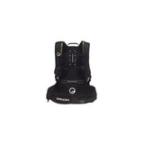 Ergon BA3 E Protect Black backpack with adjustable straps for enduro and all-mountain riding, featuring durable accessory design.