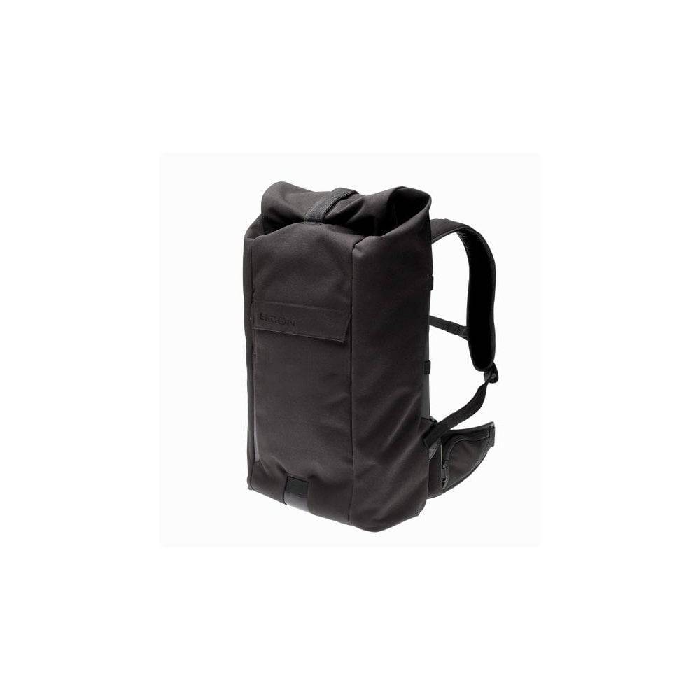 Ergon BC Urban Black backpack with ergonomic support, laptop pouch, 21L capacity, designed for urban commuting and daily accessories.