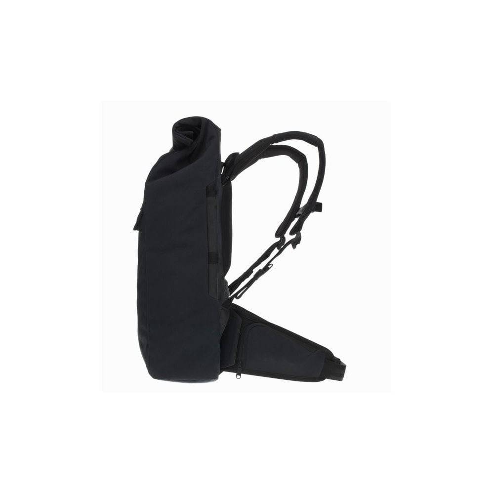 Black Ergon BC Urban backpack with ergonomic support and laptop pouch, featuring a 21L capacity and multiple accessory compartments.