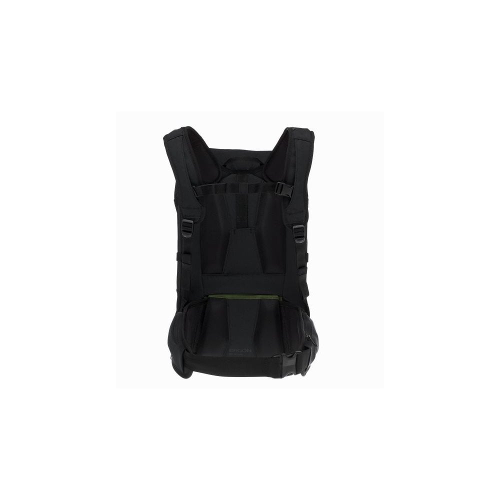 Black Ergon BC Urban backpack with ergonomic support and laptop pouch, designed for comfortable everyday carry.