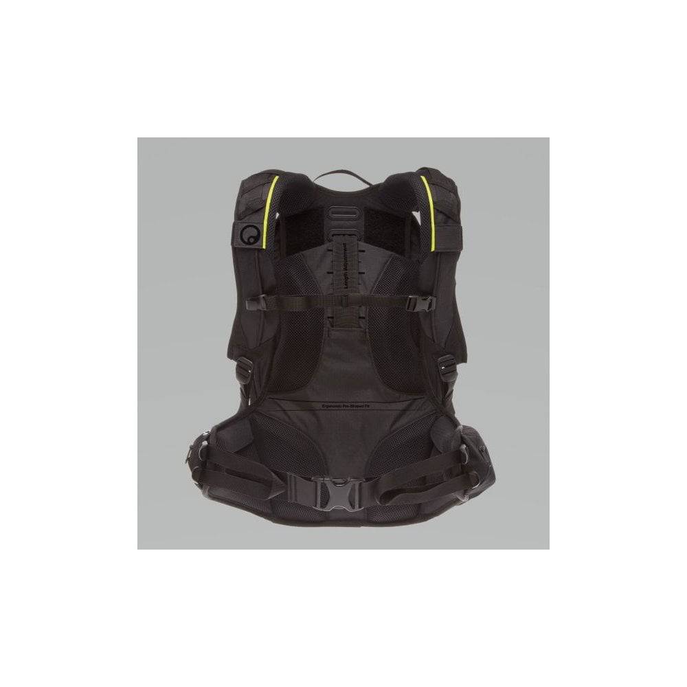 Ergon BX4 Evo black cycling backpack with 30L capacity, adjustable fit, designed for multi-day bike tours, accessories for cyclists.
