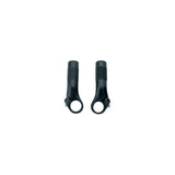 System Ex forged alloy bar ends with anti-slip grip for flat bar bikes, durable bicycle handlebar components.
