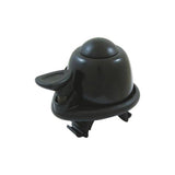 Black System EX Ping Bike Bell with compact, tool-free handlebar mount and rubber bands for easy installation.