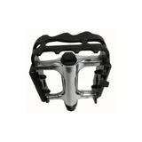 System EX M1500 silver and black bike pedals with sealed bearings and aluminium cage for durable cycling components