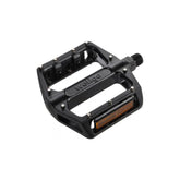 System Ex MP650 alloy flat MTB and BMX bike pedals with removable pins, durable components for improved grip and performance.
