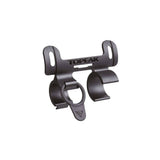 Topeak Roadie DAX/DA/DA-G pump bracket with rubber safety band, black, designed for secure bike pump attachment accessories.