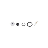 Topeak JoeBlow Ace DX pump rebuild kit with black and silver components for maintenance and repair of bike pump accessories.