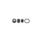 Topeak Morph Turbo Digital Pump rebuild kit in black, including accessories for maintenance and repair of the pump.