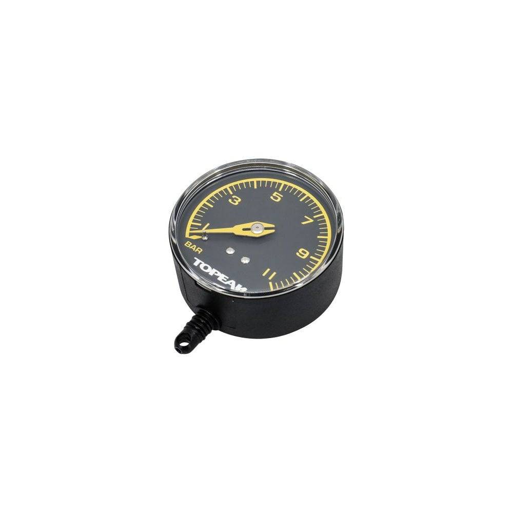 Topeak Spare Gauge for JoeBlow Sport III pump, black and yellow accessories, accurate replacement part for bicycle pump.