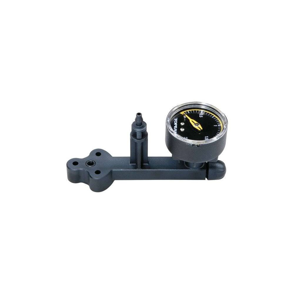 Topeak Spare Pressure Gauge Set for JoeBlow Fat Pump in black and silver, accessories for accurate tire pressure measurement.