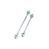 Black System EX security skewers with 5mm Allen bolt for quick-release bike hubs, durable bike component for secure wheel attachment.