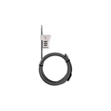 Black System EX Noose Lock with 3-digit combination, 2-meter cable bike lock, durable security accessory with secure locking mechanism.