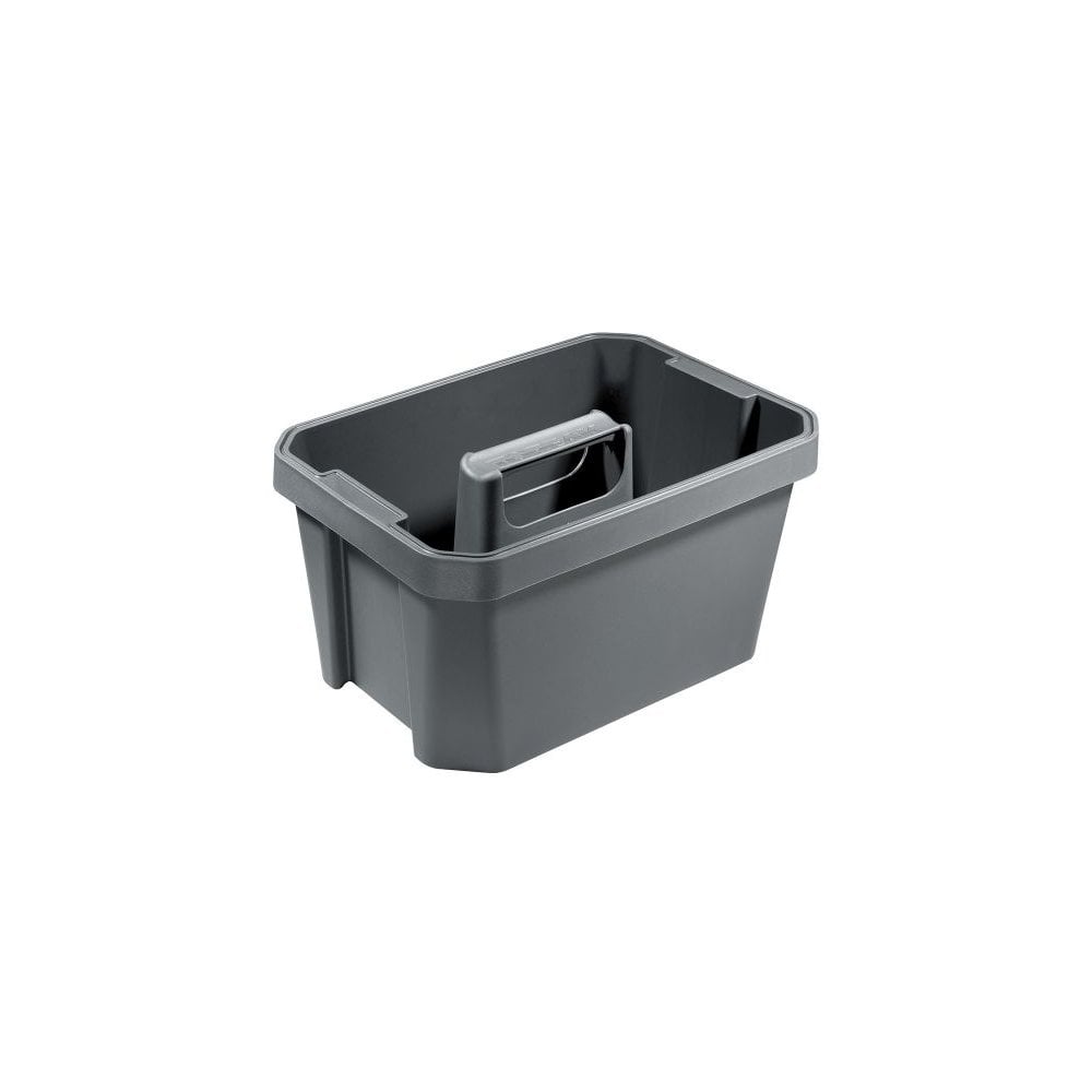 Topeak PrepStation Bucket Seat 7L in black, a portable workshop seat with handle for repair and maintenance tasks.