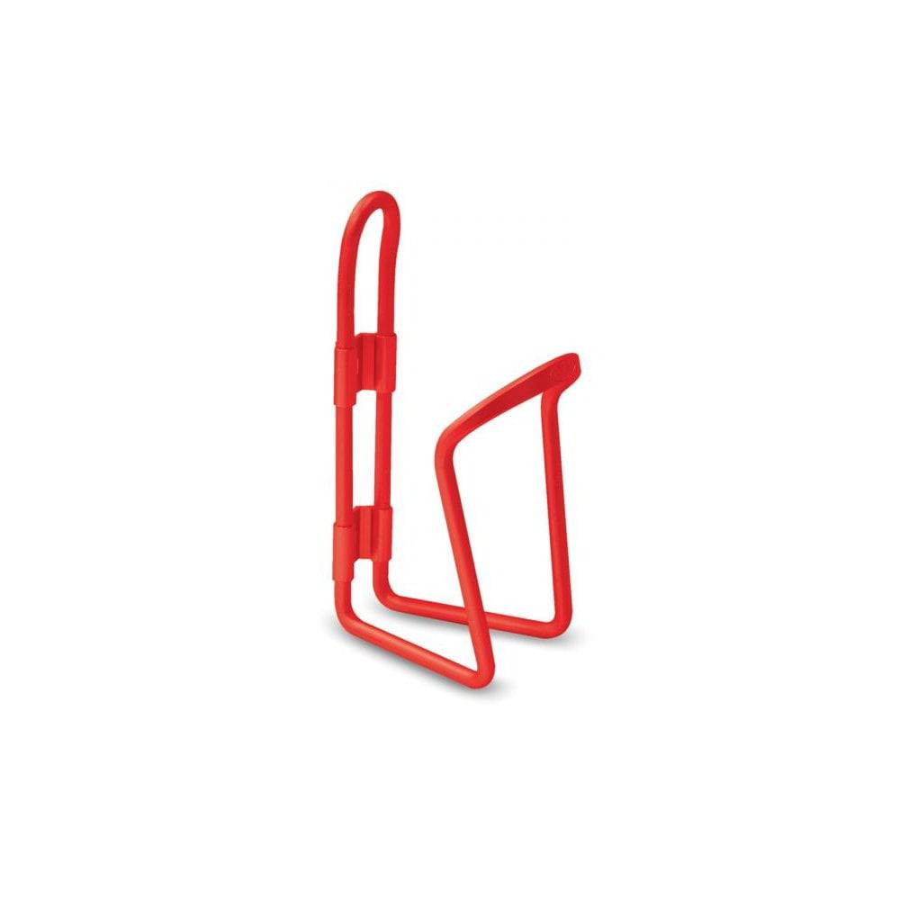 Delta alloy bottle cage for cycling, lightweight and durable hydration holder with secure grip for water bottles.