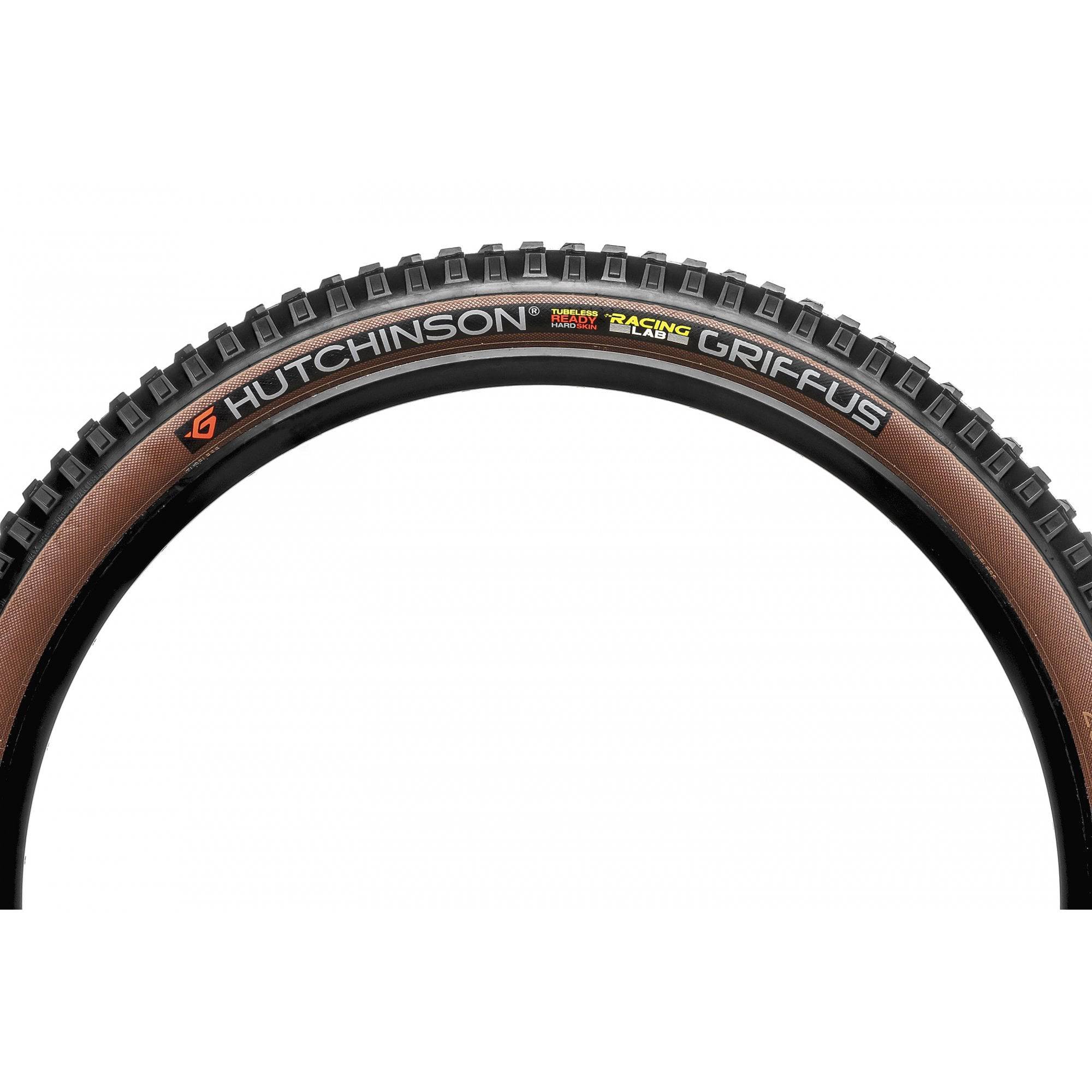 Hutchinson Griffus Racing Lab MTB tire with high grip tread, tubeless-ready trail tire for mountain biking.