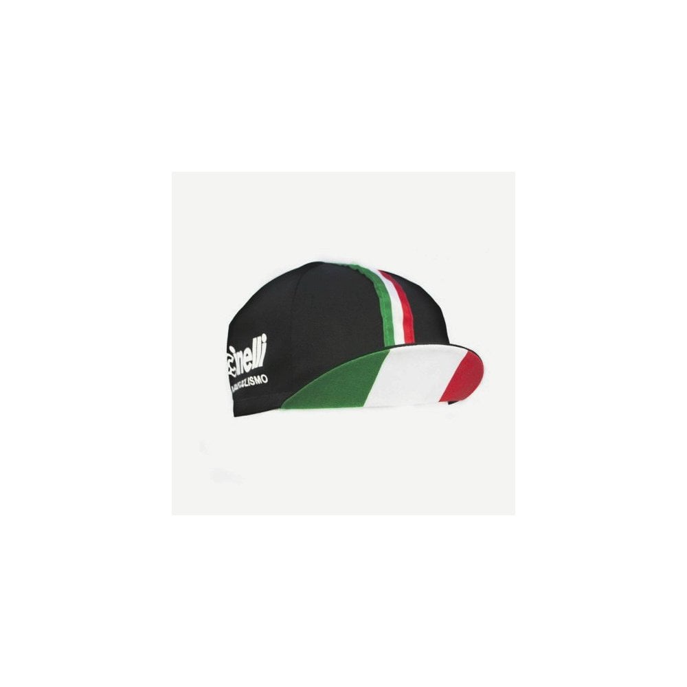 Cinelli Caleido Spots cycling cap, lightweight breathable headwear with colorful pattern, designed for cyclists.