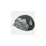 Cinelli Tarsila Schubert Deep Love Dive cycling cap with artistic Italian design, featuring colorful patterns and lightweight headwear for cyclists.