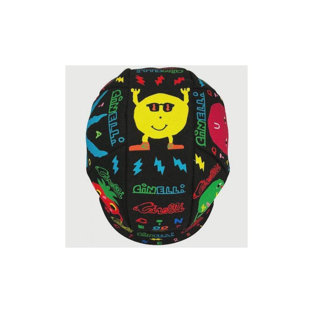 Cinelli Sammy Binkow Stay Cool cycling cap headwear, unisex Italian design, lightweight fabric, moisture-wicking, perfect for cycling.