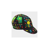 Cinelli Louie Cordero Lolobuko cap featuring colorful, artistic cycling and casual headwear with vibrant design details.
