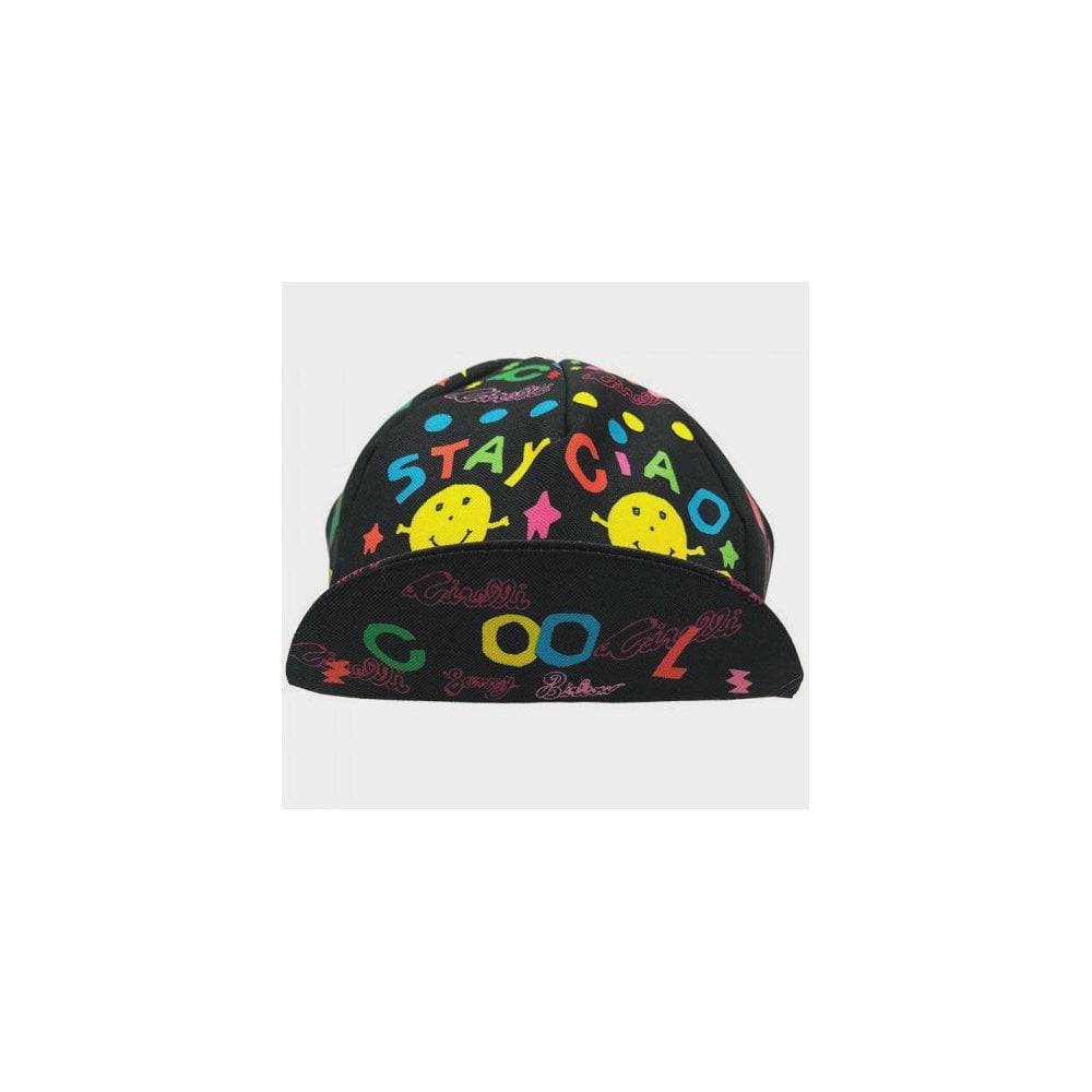 Cinelli Louie Cordero Lolobuko cap, artistic cycling and casual headwear, featuring colorful design and comfortable fit.