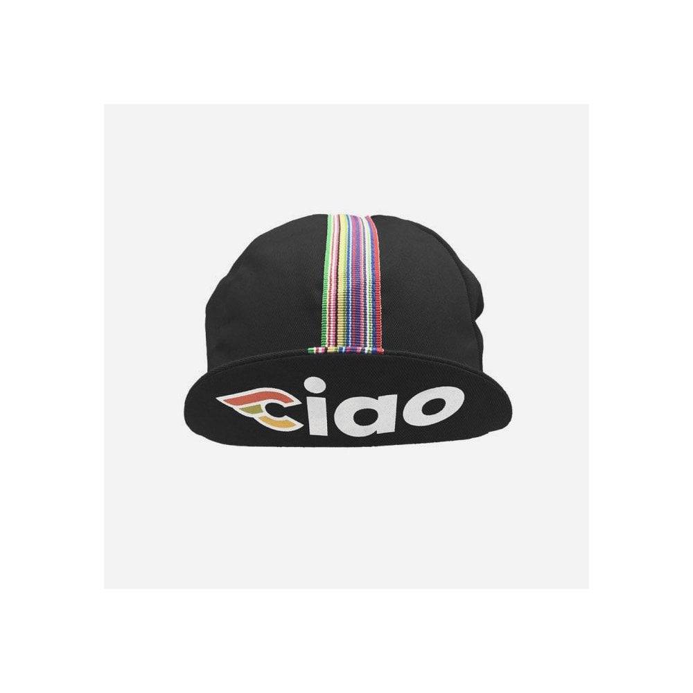 Cinelli Ciao Cap, classic Italian unisex cycling cap with breathable fabric for sun protection, lightweight and stylish clothing accessory.