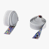 Cinelli Caleido bar tape with multi-density eco-leather and vibration damping for bicycle handlebar grip.