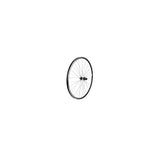 Bontrager Approved TLR 36H 700c clincher road front wheel in black, showing the lightweight alloy rim and hub details.