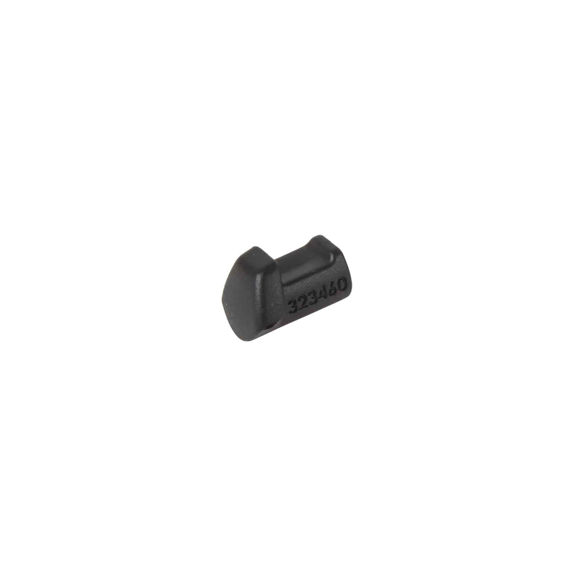 Trek Superfly SL brake line frame plug for cable protection, spare component for bike frame accessory, black plastic part