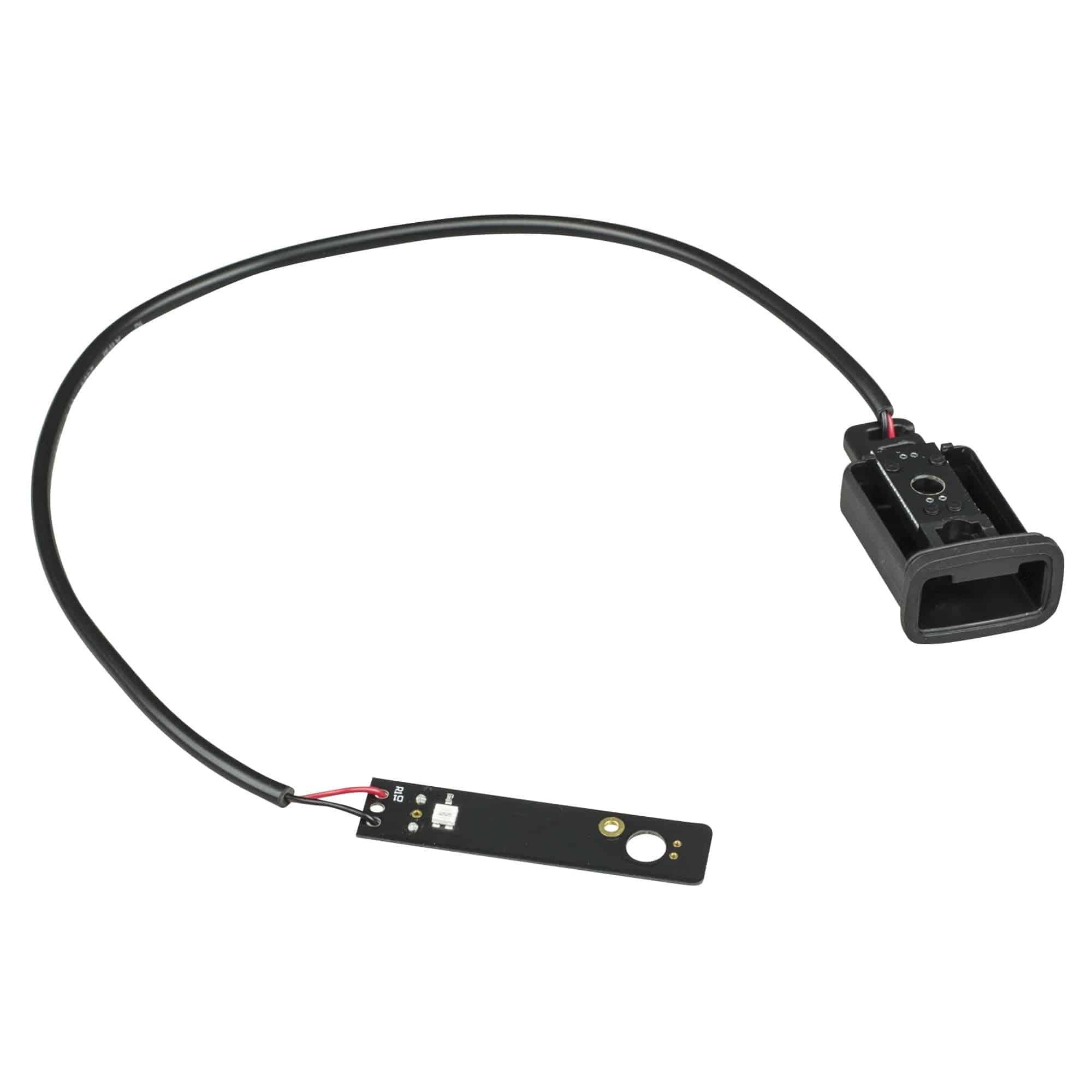 Trek Crossrip+ rear light rack mount and wire harness spare components for bicycle lighting system.