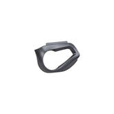 Trek 2024 Supercaliber rotor strike guard, bicycle frame protection component, black and silver metal part for bike safety