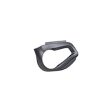 Trek 2024 Supercaliber rotor strike guard, bicycle frame protection component, black and silver metal part for bike safety