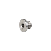 Silver Trek derailleur hanger button head bolt, 6mm x 4mm, for bike frames, component part for bicycle maintenance.