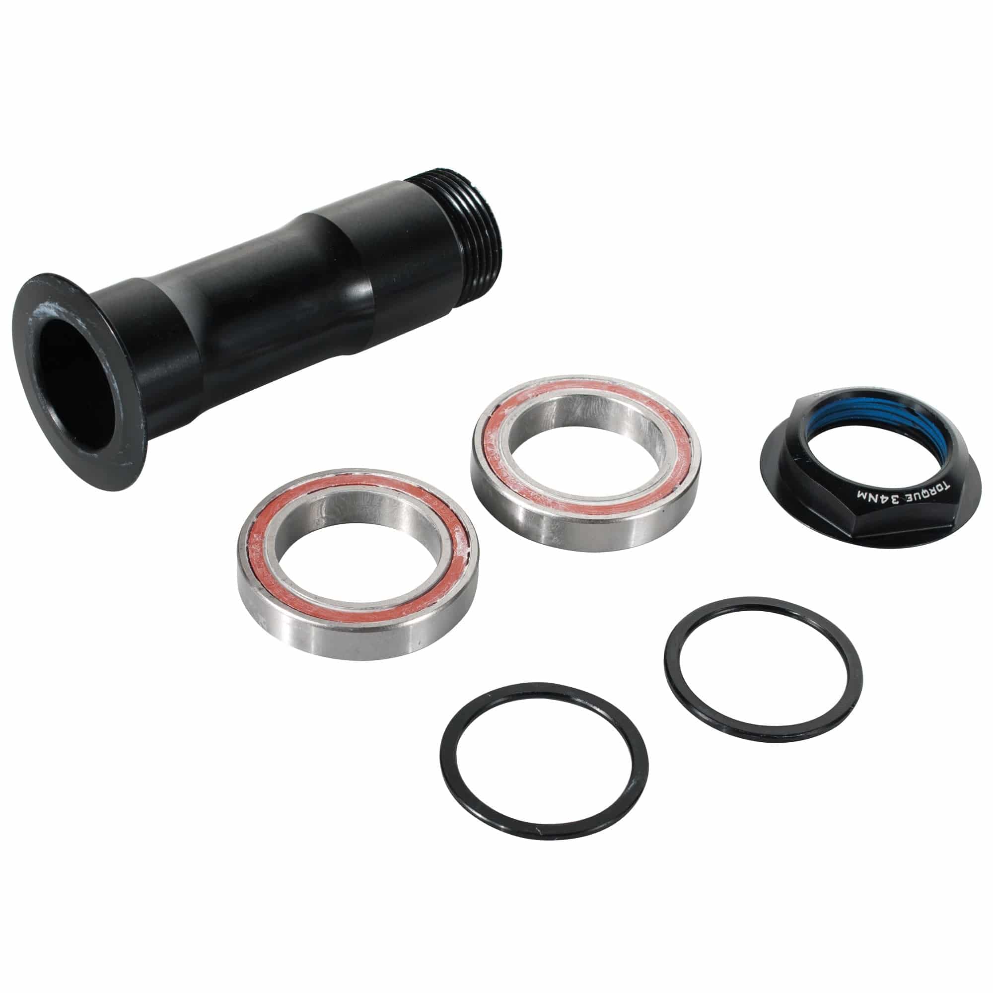 Trek full suspension 6-piece main pivot hardware kit in black for 2008+ trail and all-mountain mountain bikes.