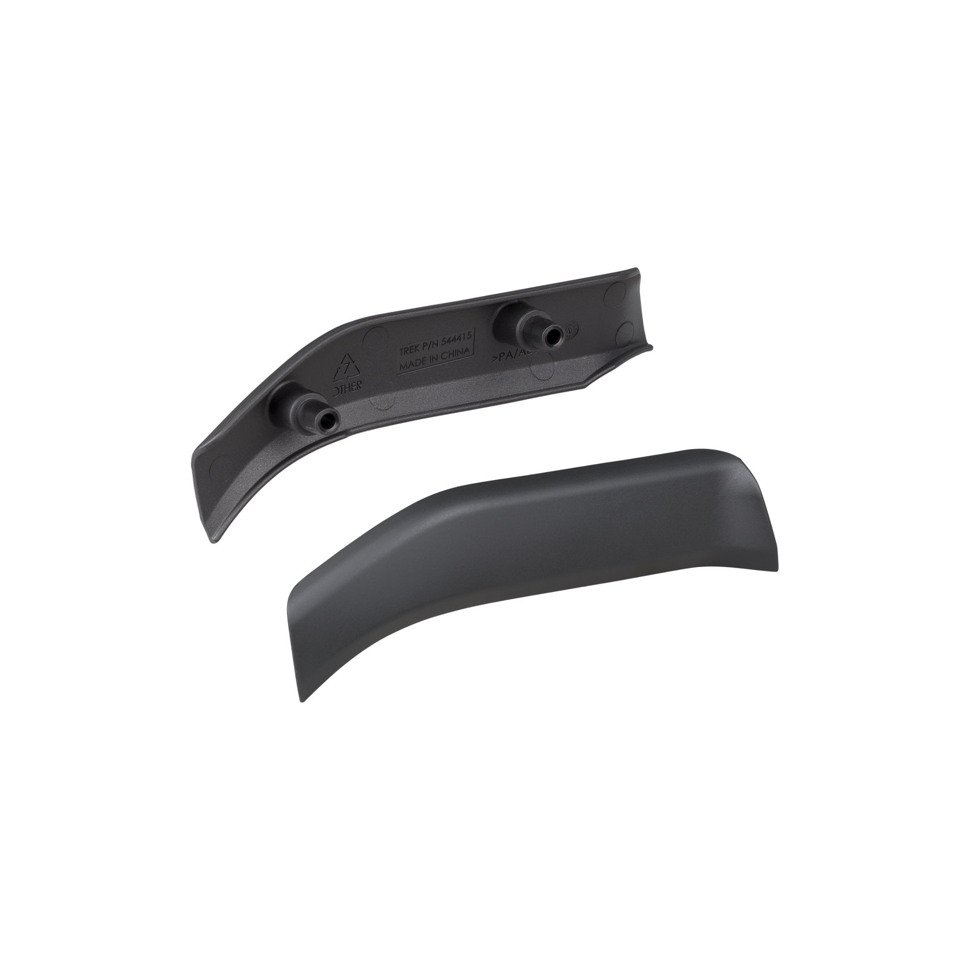 Trek Powerfly 27.5+ top motor cover for 2018 HT, FS & LT models, spare bike component, black plastic part.