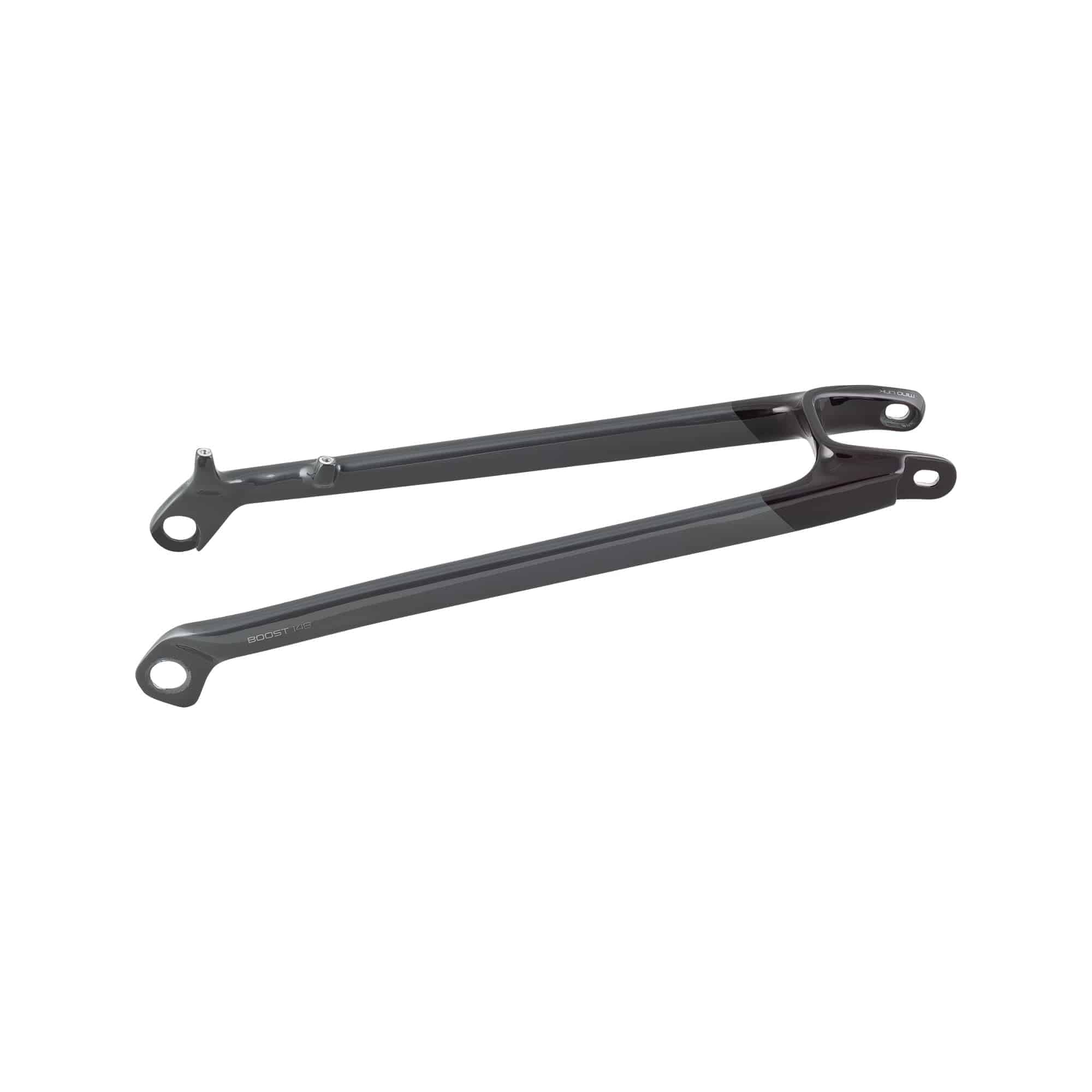 Trek Rail 29 Carbon Seatstay Frame Part for MTB bikes, black and red, showing close-up of lightweight carbon fiber component.