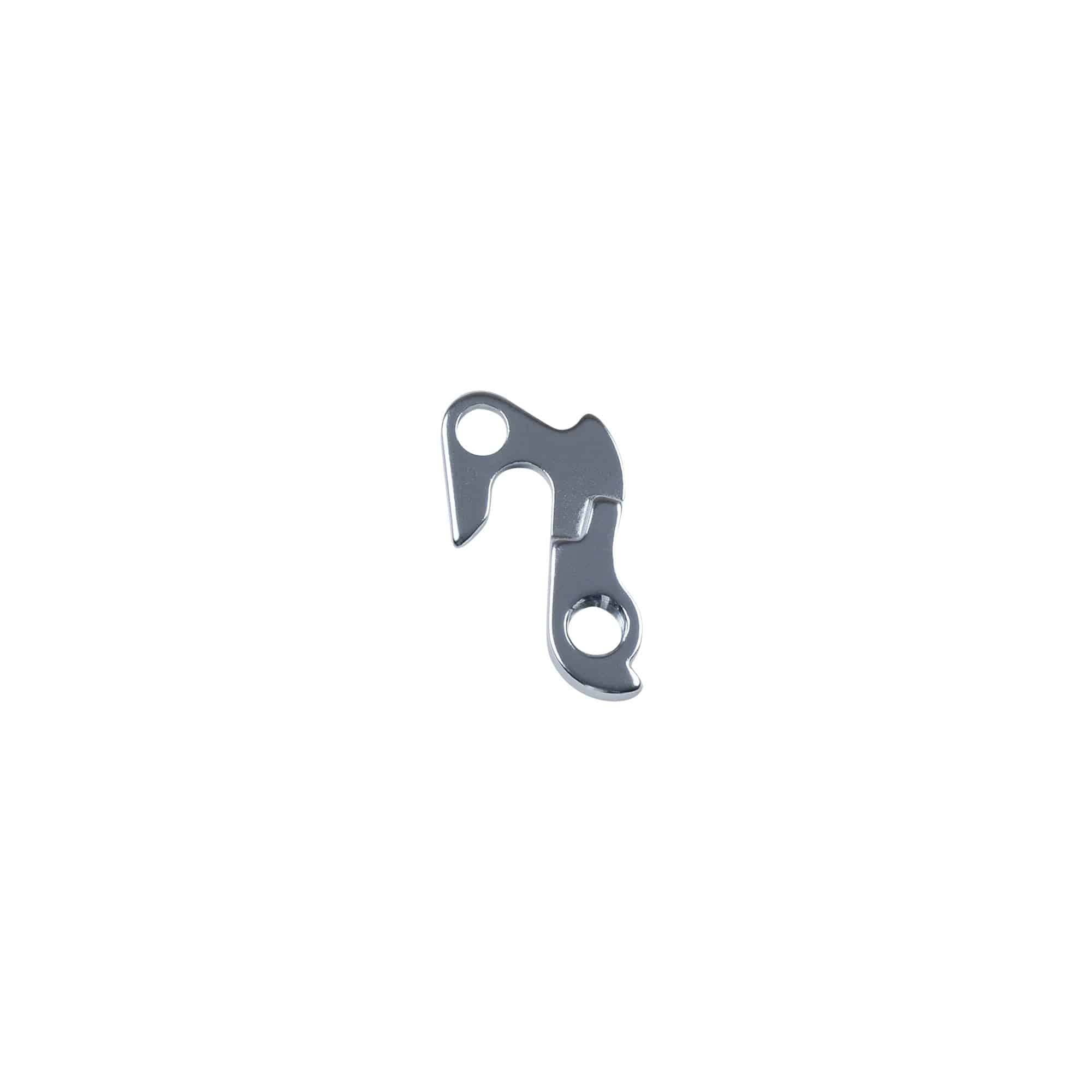 Trek derailleur hanger replacement component for precise bike shifting, shown on a bike wheel assembly.