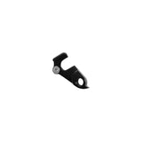 Trek bike derailleur hanger replacement component for precise shifting, shown attached to a bicycle frame.