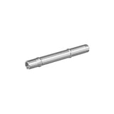 Bontrager Rapid Drive 108 silver boost axle for 148mm front and rear hub replacement, bike component part.