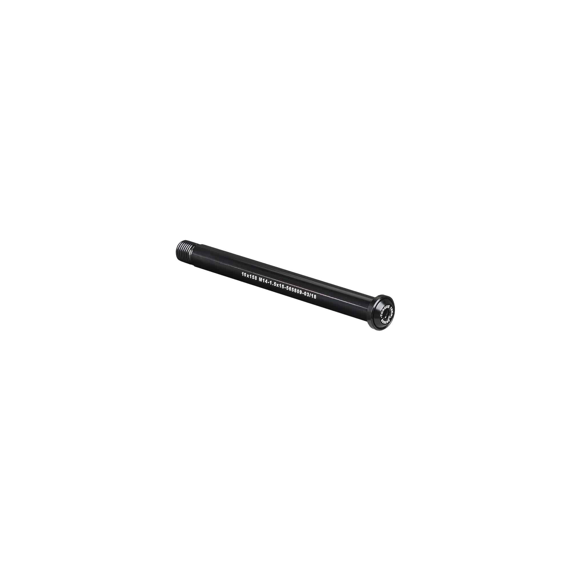 Bontrager Switch Lever Front Thru-Axle 125mm black component with hex key operation for bike wheel security.