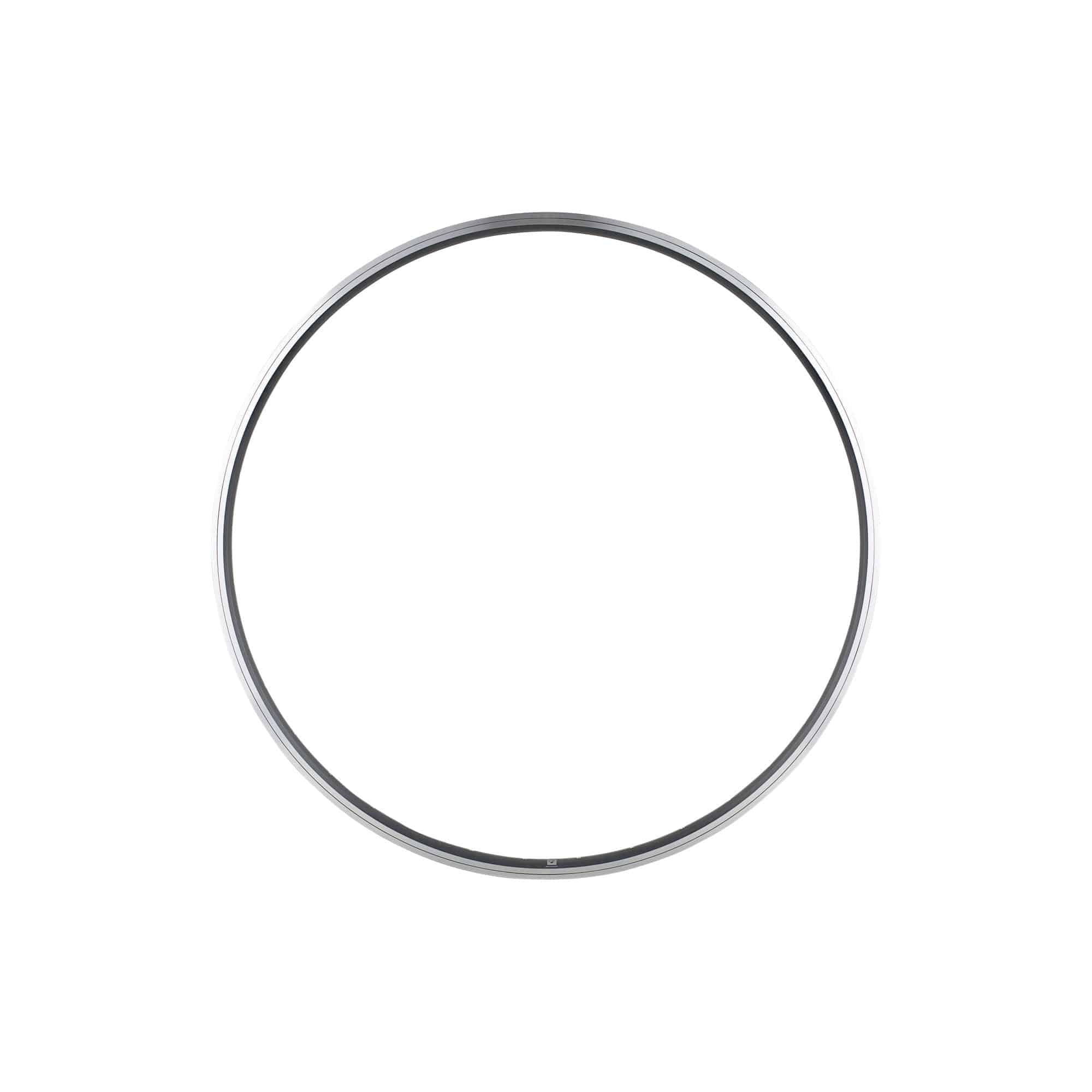 Silver Bontrager Connection 700C 36H road bike rim with Presta valve compatibility, showcasing its lightweight aluminum construction.