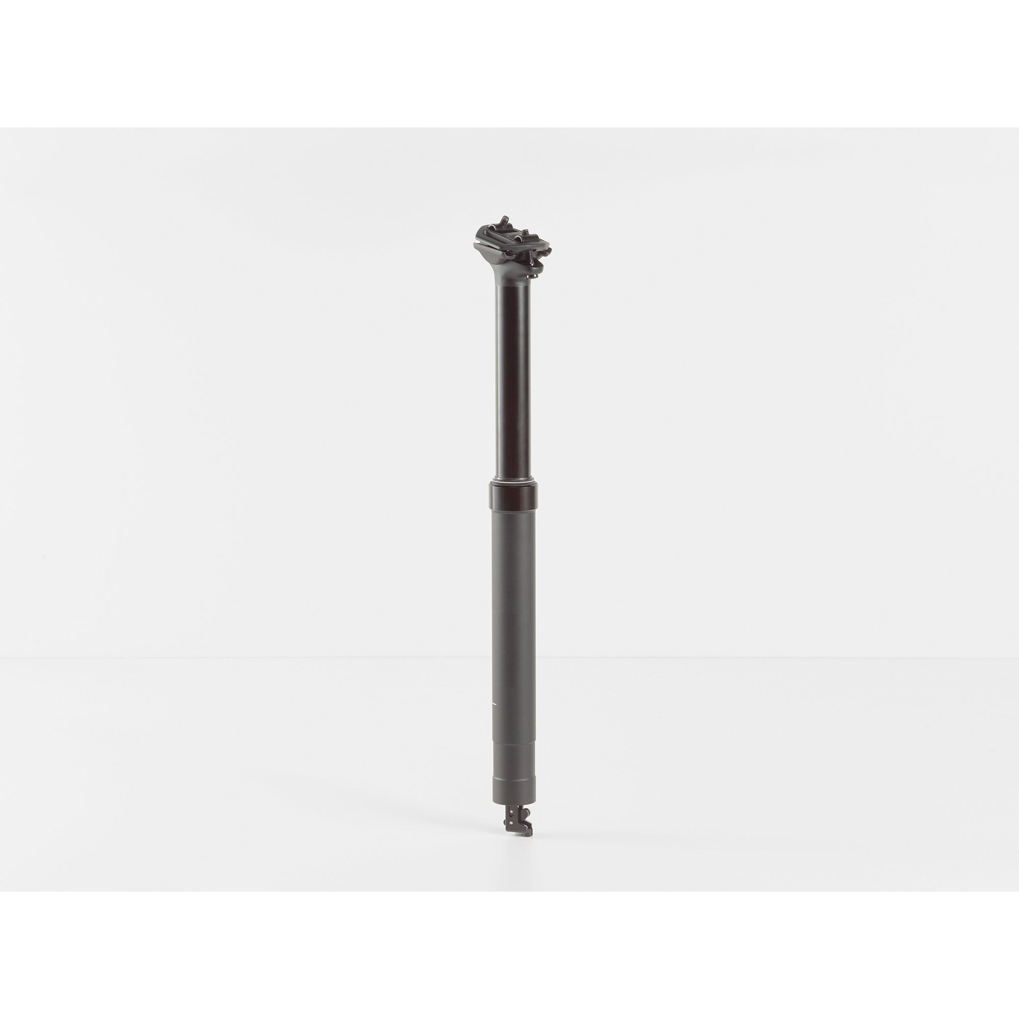 Bontrager Line Elite 34.9mm dropper seatpost with 345mm length, 100mm travel, hydraulic lock for mountain bikes.