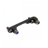 SRAM 40mm post bracket with stainless steel rainbow bolts for standard mount bicycle components.