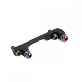 SRAM 40mm post bracket with stainless steel rainbow bolts for standard mount bicycle components.