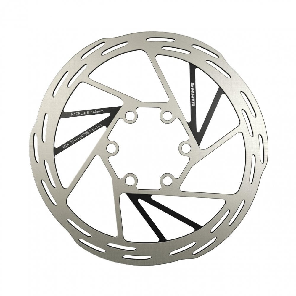 Sram Rotor Paceline 6 Bolt (Includes Steel Rotor Bolts) Rounded 2021: 140Mm