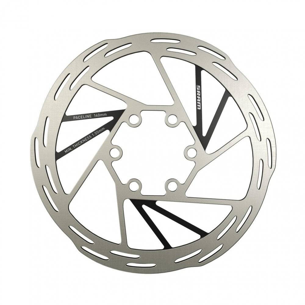 Sram Rotor Paceline 6 Bolt (Includes Steel Rotor Bolts) Rounded 2021: 140Mm