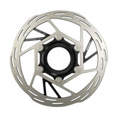 SRAM Paceline 140mm centerlock rounded road bike rotor, no lockring, metal disc brake component for cycling performance.