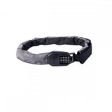 Hiplok Spin wearable chain lock with 6mm fluorescent chain and combination lock for bike security.