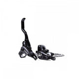 Clarks CLOUT front hydraulic brake F160 with 2 pistons, IS mount, black finish, designed for bicycle components.